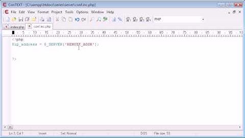 Beginner PHP Tutorial - 65 - Getting Visitors IP Address