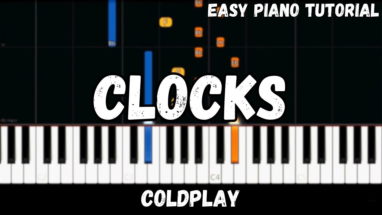 Coldplay - Clocks (Easy Piano Tutorial)