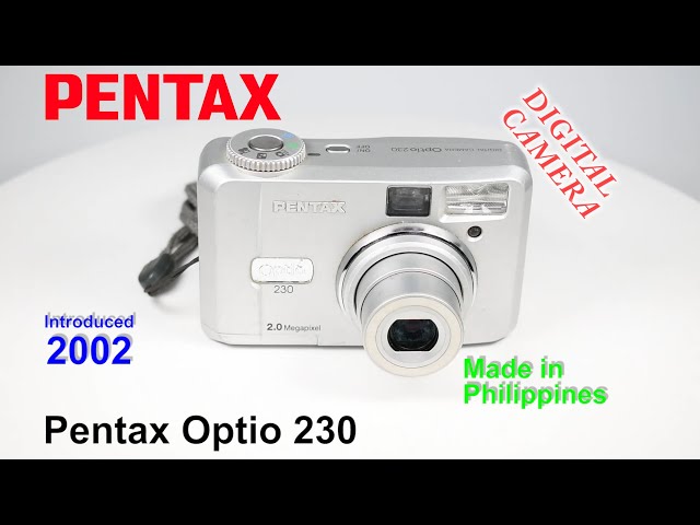2002 Pentax Optio 230 - Digital Camera - YouTube