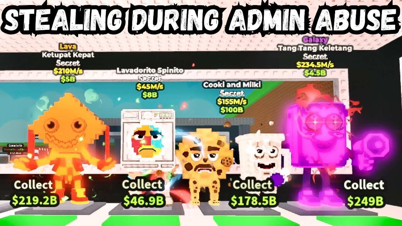 Stealing During Admin Abuse, I had the BEST BRAINROT in my hands | Steal a Brainrot 