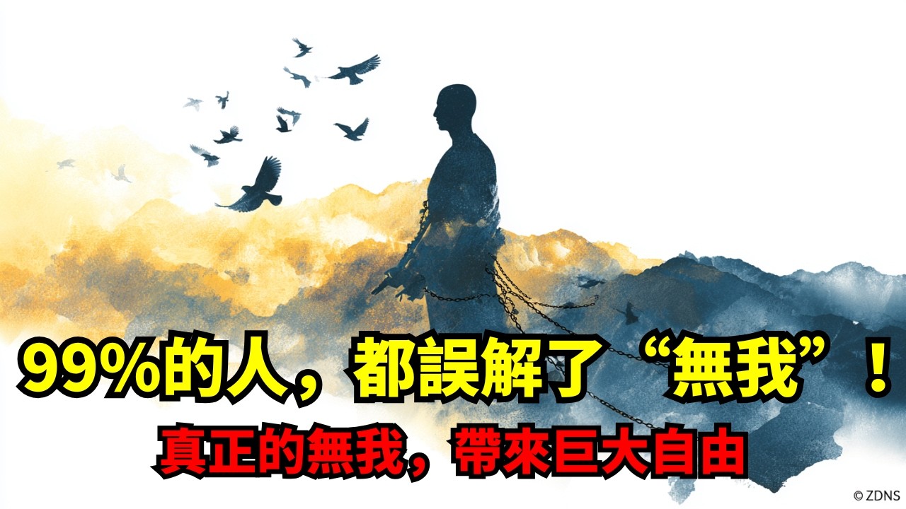 “無我”的境界到底是什麼？99%的人都把它想反了，它所帶來的巨大自由，可能會讓你驚訝到說不出話！| 佛教 | 道德經 | 金剛經 | 心經 | 禪宗 | 六祖壇經 | 臨濟錄 | 法句經 | 庄子
