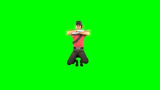 Scout Green Screen Kazotsky Kick (includes a full rotation)