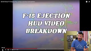 F-15A Ejection HUD Video Breakdown (Nov 1995 @ Whiteman AFB)