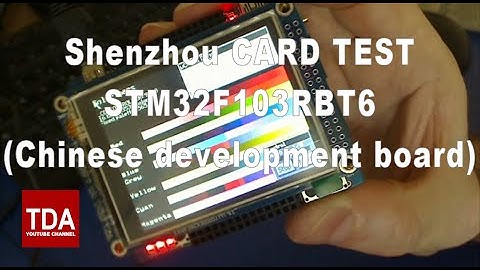 STM32F103RBT6 (development board ) with 2.8" TFT-module Demo