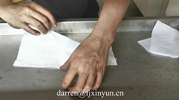 1/6 folding dispenser napkin paper making machine