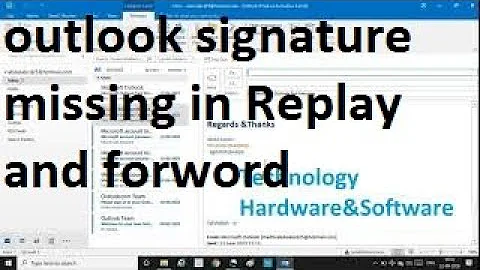 how to set signature in outlook for reply and forward || signature for reply in outlook