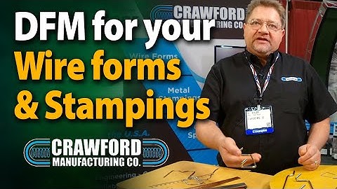Wire Form & Stamping Manufacturing in High Volumes with DFM | Crawford Manufacturing | Baltic, OH
