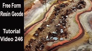 How to make a Free Form Resin Geode/ start to finish tutorial