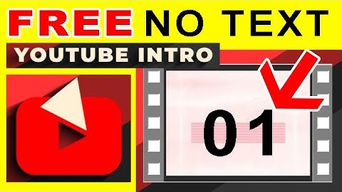 VIDEO INTRO FREE TO USE NO TEXT #01