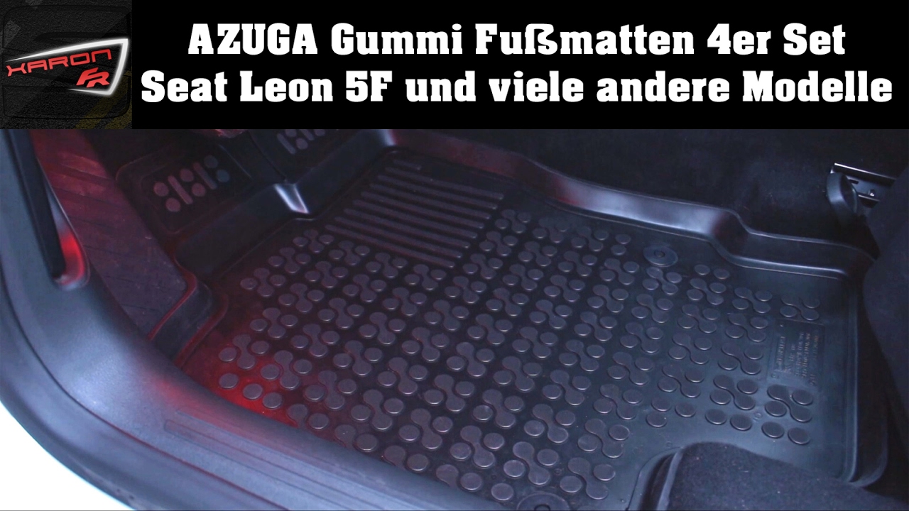 Auto Fußmatten AZUGA Gummi 4er Set - Seat Leon 5F VW, Skoda, BMW, Audi  u.v.m. 