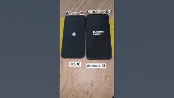 Boot up test: iPhone X vs. Samsung Galaxy S22 | iOS 16 vs. Android 13 #iphonex #s22  #boot #shorts