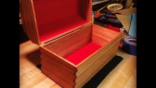 building a small desktop chest out of mahogany with a felt liner.