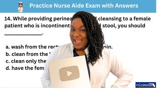 Caring for Residents: Nursing Assistant (CNA) Practice Exam Questions and Answers with Nurse Eunice