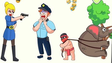 Delete One Part: Erase Puzzle / level 351-400 dop / funny puzzles