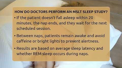 How Do Doctors Perform An MSLT Sleep Study? - Sleep Apnea Support Network
