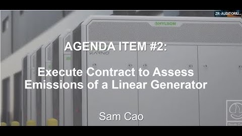 South Coast AQMD To Execute Contract to Assess Emissions of @hyliion #Karno Linear Generator