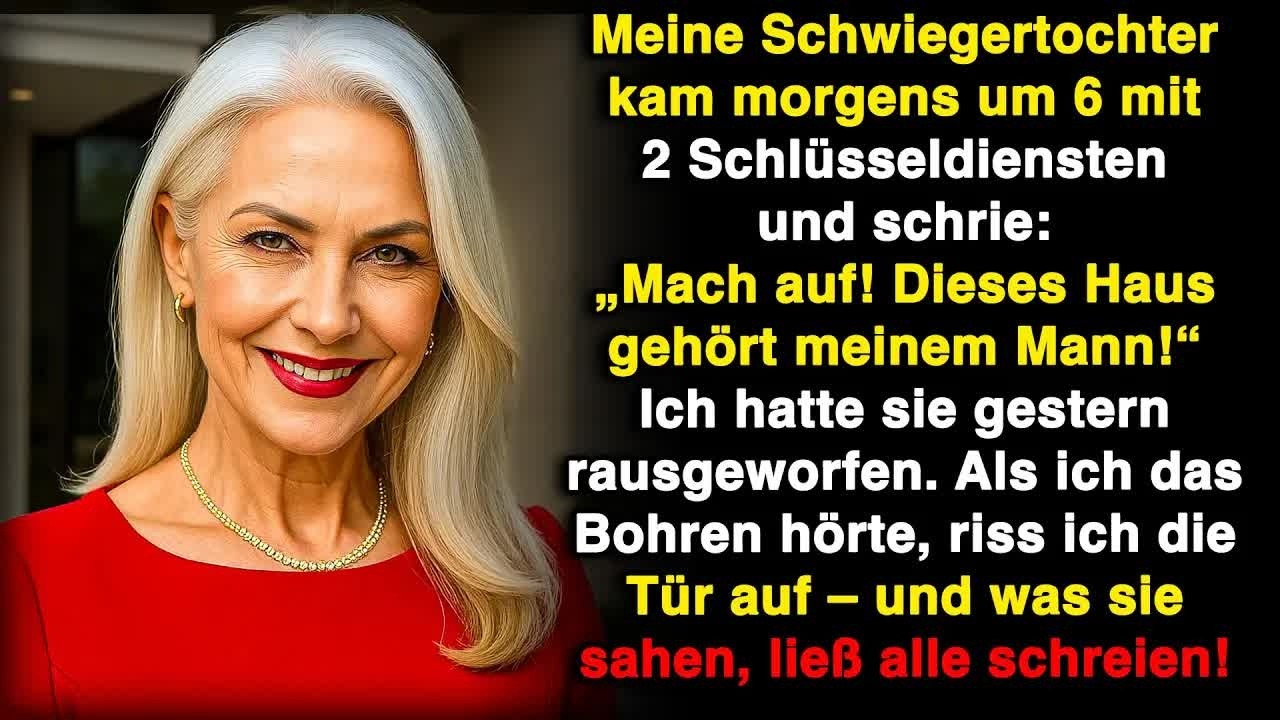 Meine Schwiegertochter kam um 6 mit dem Schlüsseldienst und schrie： „Mach auf, das ist seins!“