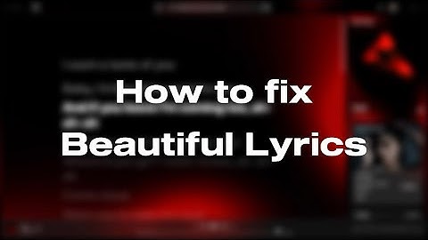 How to fix lyrics cutoff in 30 seconds (Beautiful Lyrics / Spicetify)