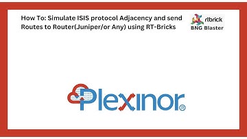 How To: Simulate ISIS protocol  Adjacency and send Routes to Router(Juniper/or Any) using RT-Bricks