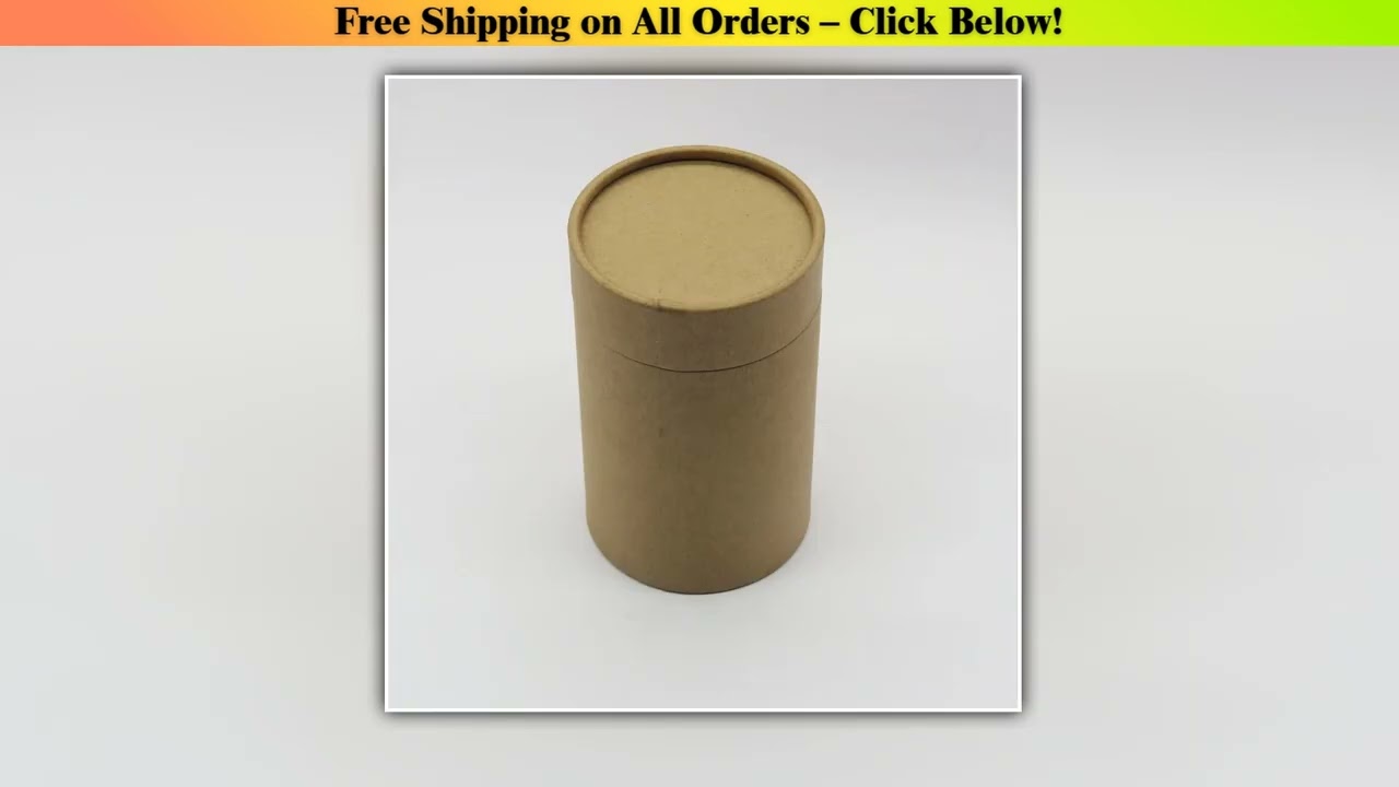 Postal Mailing Paper Cardboard Canister Cylinder Round Jar Bottle Packaging Gift Box Paperboard