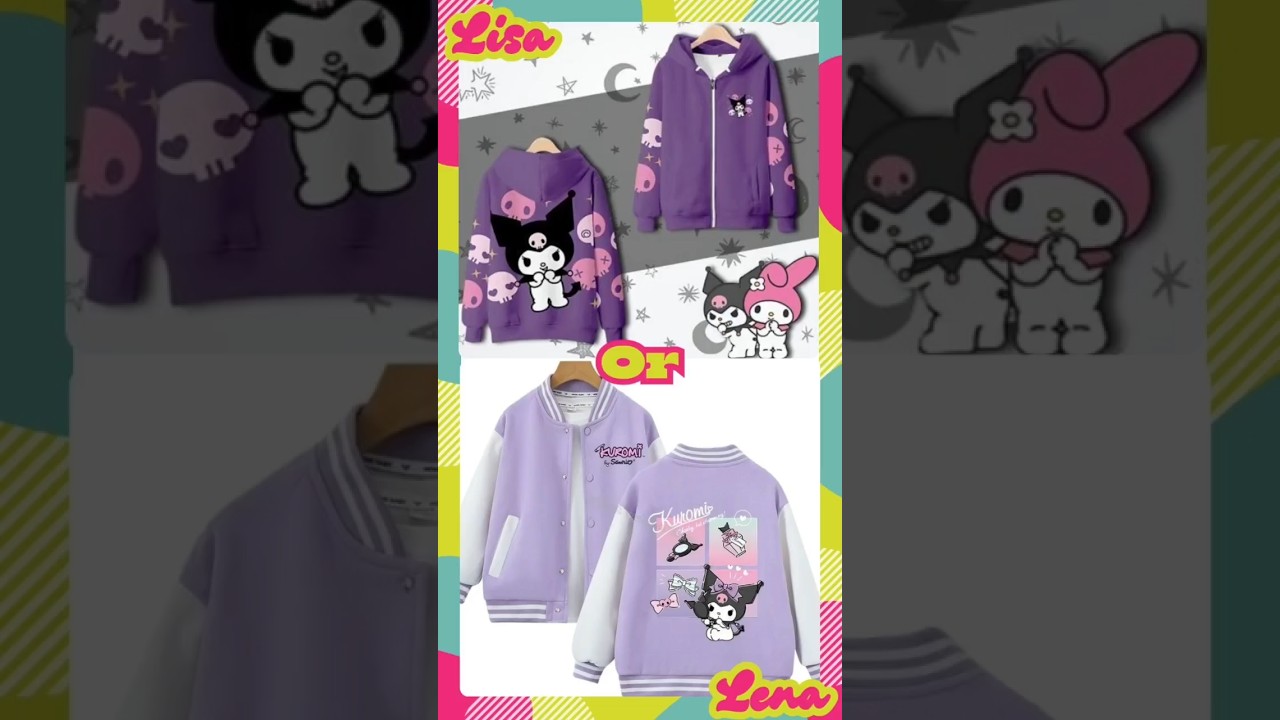 Lisa Or Lena | Kuromi Jacket #wouldyourather #quiz #kuromi #sanrio #games #lisaorlena #fashion #fypシ