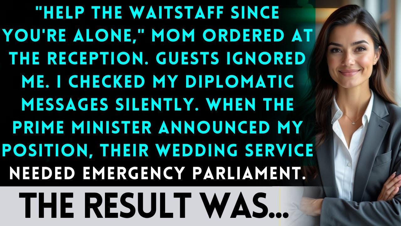 They Made Me Serve Drinks At Sister's Wedding — Then The Prime Minister Asked For His Advisor