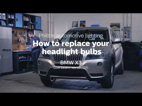 How to replace headlight bulbs on your BMW X3