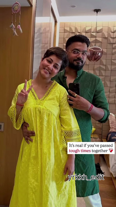 Hina khan as akshu real life partner 😍||yrkkh||akshara ||abhira ❣️