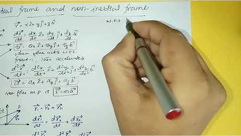 P113 Inertial an non inertial frames & acceleration
