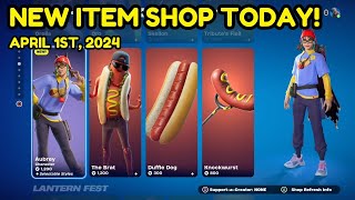 New Aubrey Hot Dog Character Skin! 🌭 Fortnite Item Shop Today [April 1st, 2024]