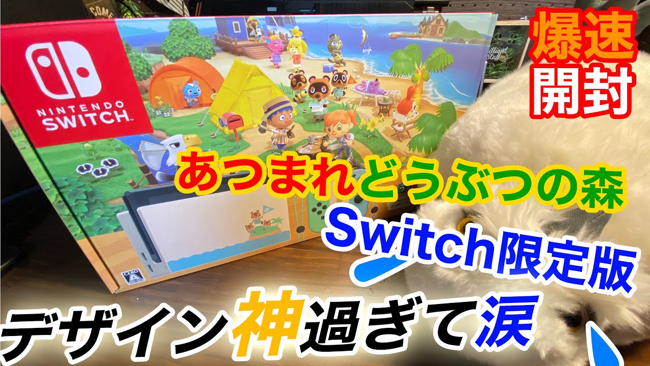 あつまれどうぶつの森セット限定版Switchが神レベルのデザインで涙！！Nintendo Switchあつ森版を爆速開封！！