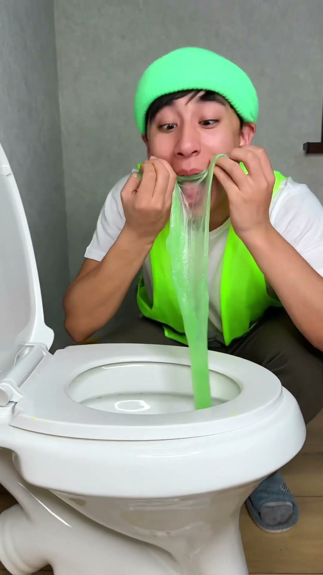 never eat from the toilet and wash your hands after using the toilet ?