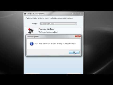How To Install The Epson SureColor F2000 DTG Printer Firmware Update