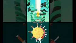 Stack ball VS knife hit new update android games videos #stackball #knifehit #games #short screenshot 4