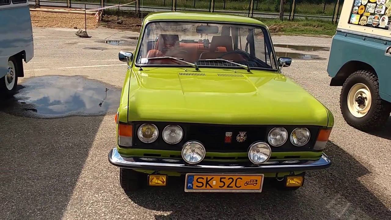 Nysa i Duży Fiat 125p Zlot zabytkowych samochodów Oświęcim