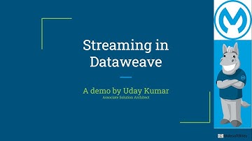 Streaming in Dataweave on different data formats !! Part-1