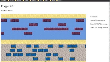 Frogger - game based on the popular arcade