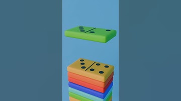 Domino Stack | Satisfying Animation