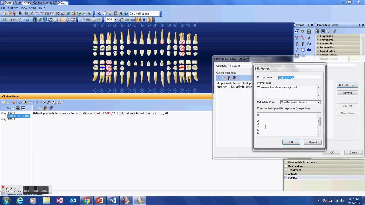 Dentrix Patient Chart Toolbar Missing