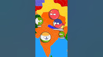 Roasting War India🇮🇳 VS China🇨🇳 in nutshell animation  #countryball #funny #countries