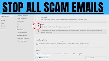 How To STOP ALL SCAM EMAILS If You Use OUTLOOK or HOTMAIL