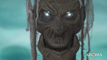 Halloween Decor Haunted House Party Hanging Animated Spooky Talking Tree Face Animatronic Props