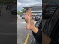 Candid Feet Soles Out Of The Car Window Candid Feet Soles Out Of The Car Window