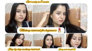 step by step makeup tutorial for beginners || easy And simple makeup for beginners