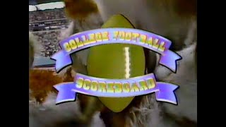 College Football Scoreboard on ABC Sports - October 26, 1985