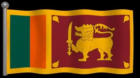 Sri Lanka Flag Animation Loop
