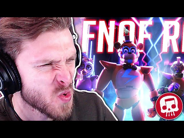 FNAF SECURITY BREACH RAP SONG THE PARTY ISN'T OVER BY @JTM  REACTION!! class=