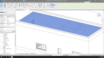 Revit Tutorial - Adding a slope to a flat roof.