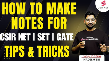 CSIR NET June 2025 Preparation Chemistry | CSIR NET Preparation Tips And Tricks By Nadeem Sir