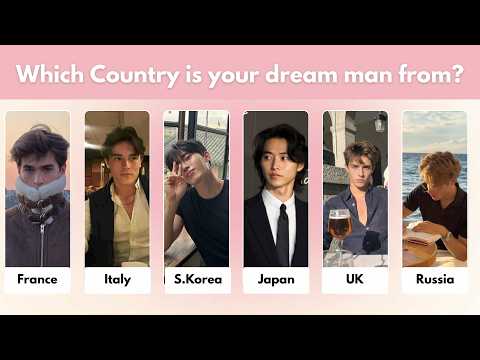 "Which country is your dream man from?" 💌 | Aesthetic Fun Quiz | @QuizBunYT